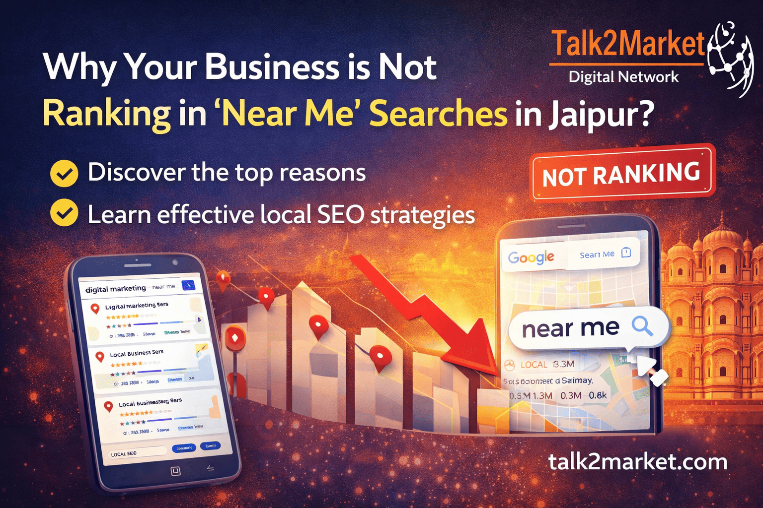 Why Your Business is Not Ranking in ‘Near Me’ Searches in Jaipur (2026 Guide)